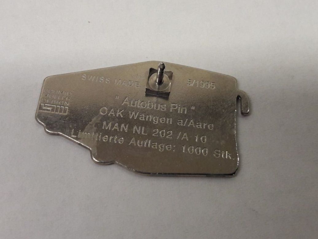 Placchette & Badge: Pin's : OAK autobus MAN NL202/A 10 – Usato da Buttes venduto da Cafe2005 1