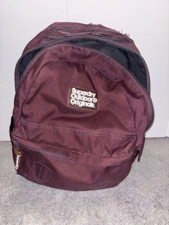 Superdry Rucksack dunkelrot / lila