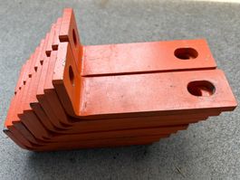 18x Stahlwinkel 150x55x45-8 - orange