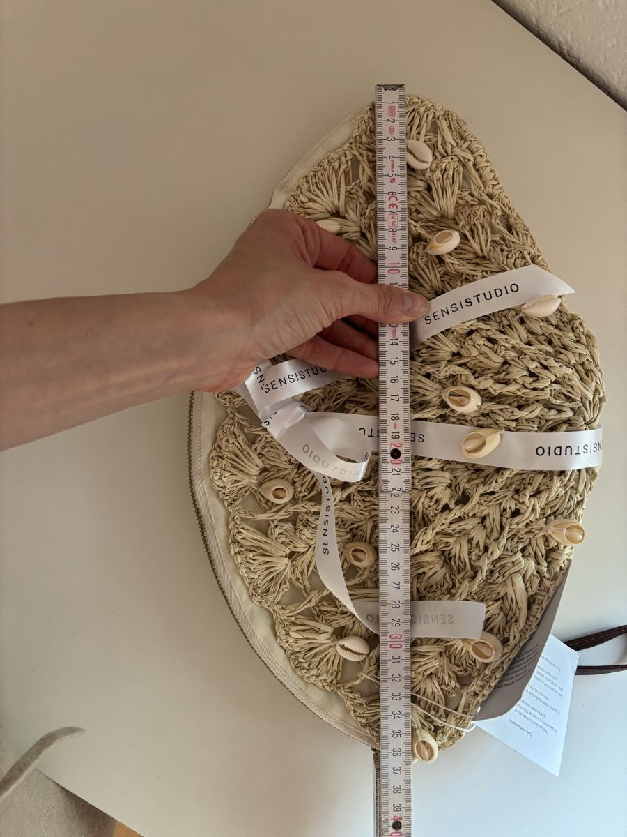 Taschen für Damen: Sensi Studio Woven Seashell Straw Clutch – Neu und originalverpackt aus Erlenbach ZH von itemstobepruchased 5