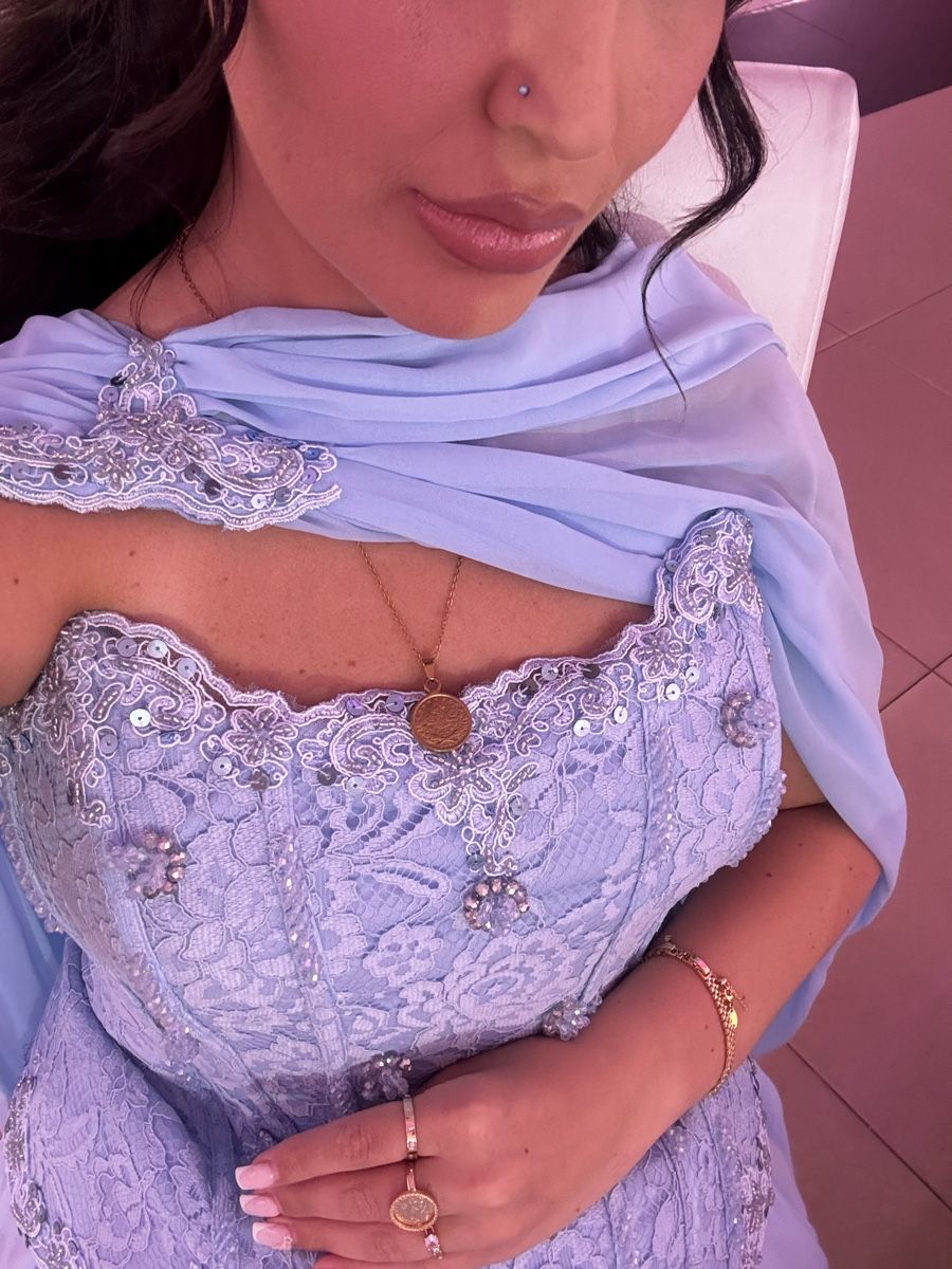 Vestiti: Babyblaues Abendkleid – Nuovo (secondo la descrizione) da Rudolfstetten venduto da alisa99 1