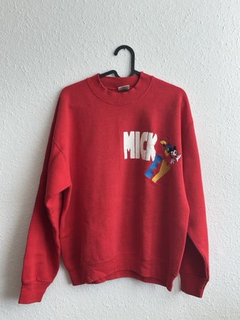 Vintage Disney Mickey & Co Sweatshirt Rot 90s Gr. L