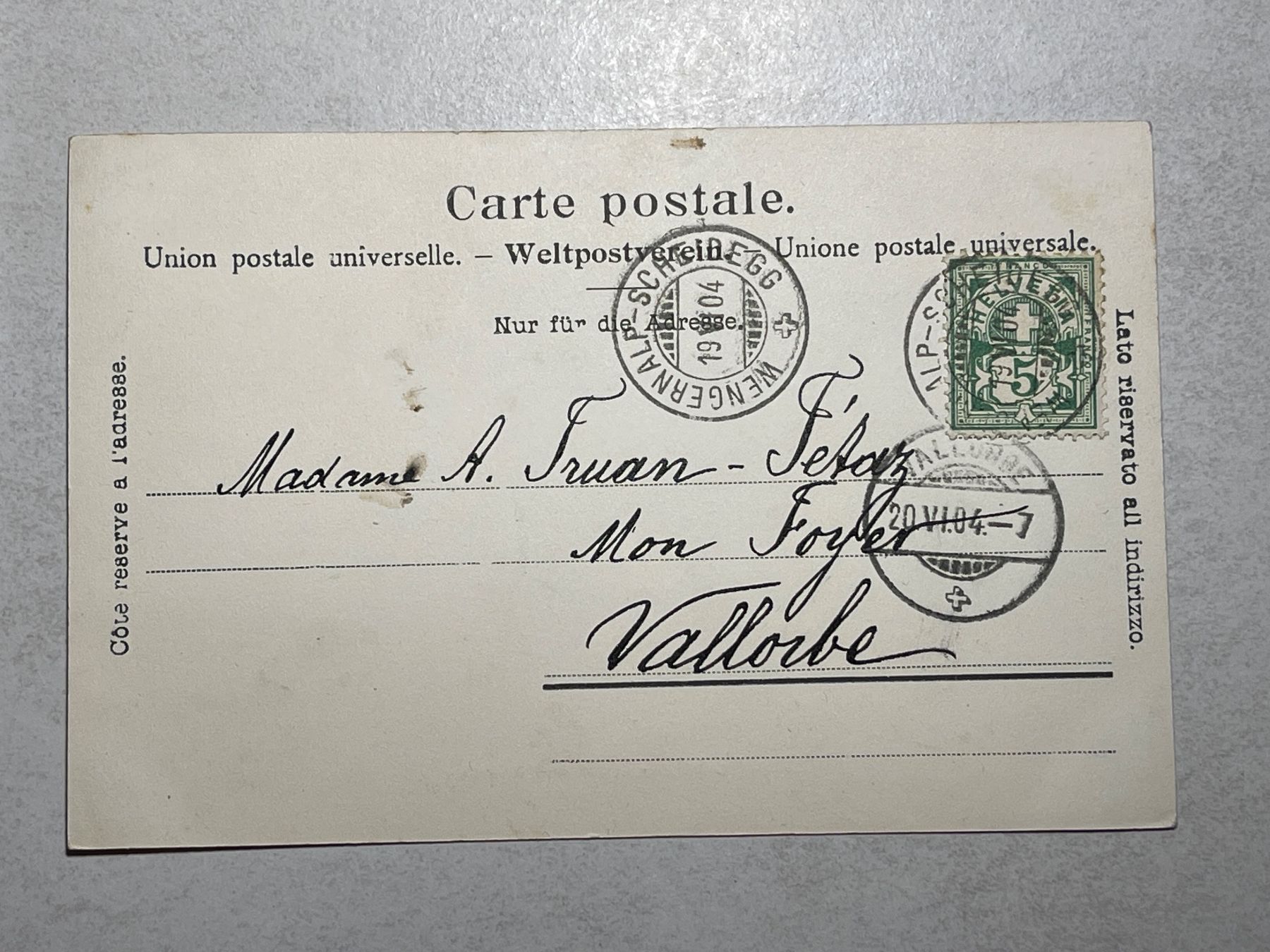 Cartoline postali: Alte Ansichtskarte Jungfraubahn, Eiger, Mönch, – Usato da Strengelbach venduto da Aschatan5 1