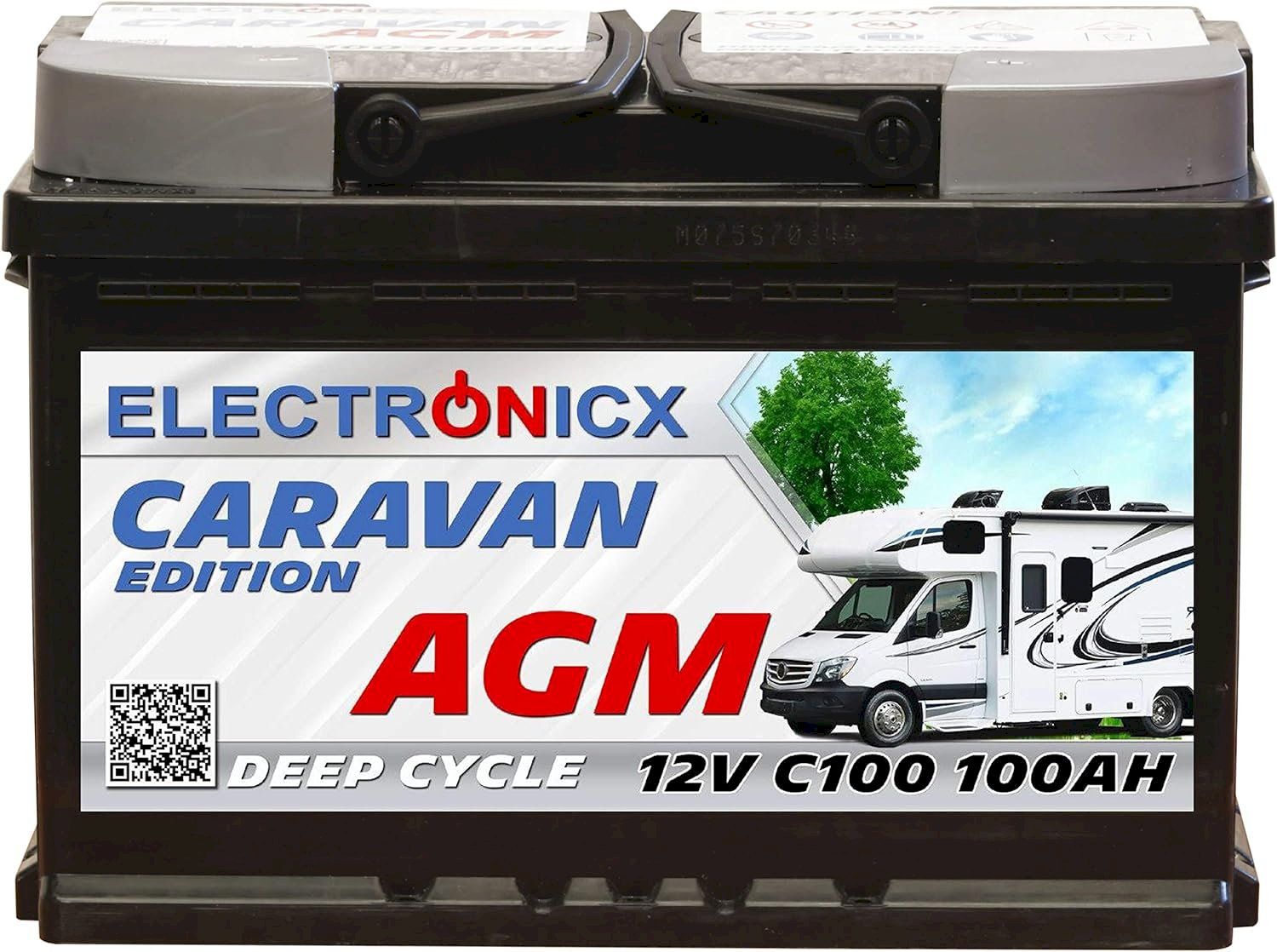 Batterie: Electronicx Caravan Batterie 100 AH 12V – Nuovo e nell'imballaggio originale da Bottighofen venduto da zaap