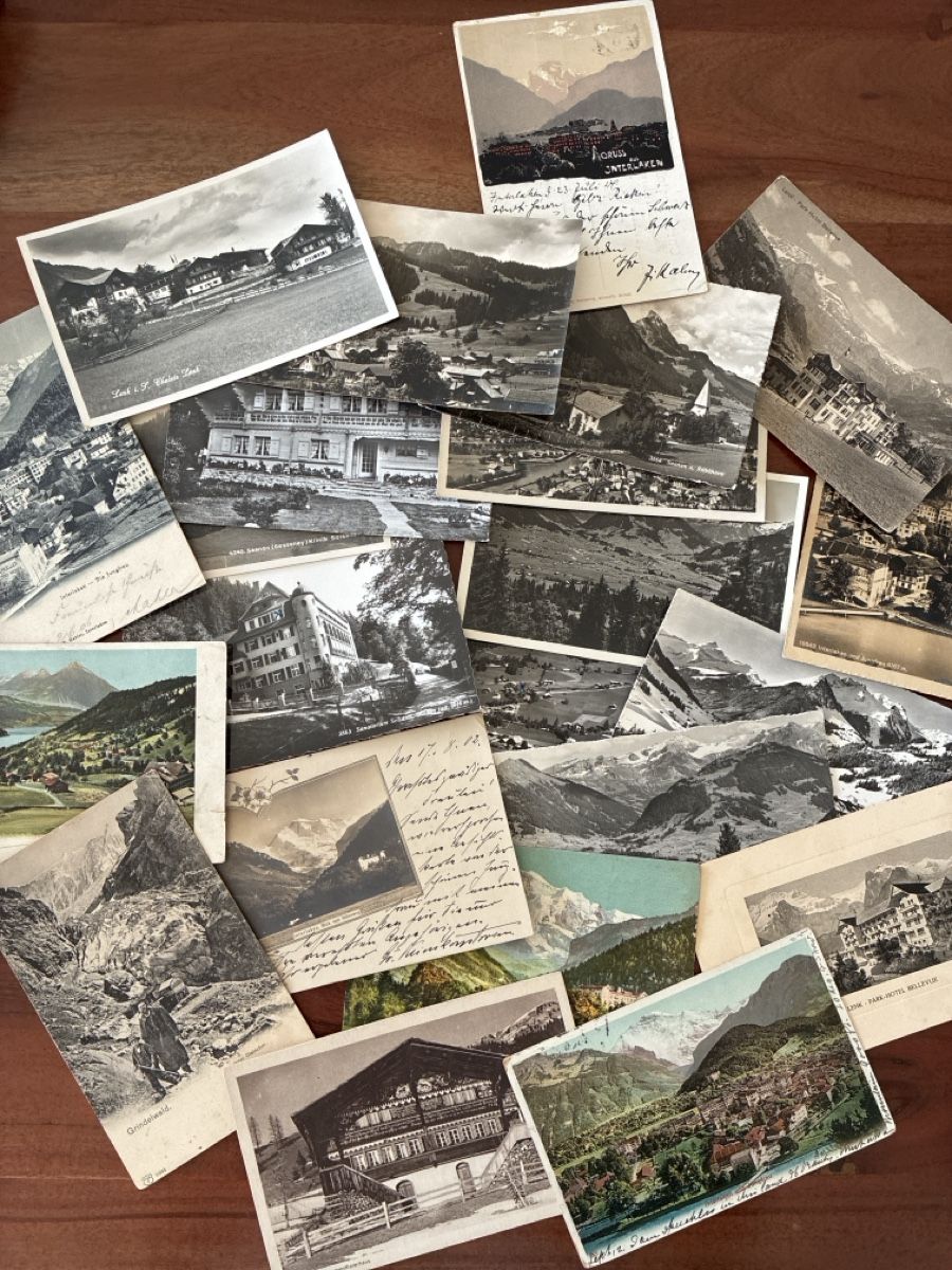 Cartoline postali: 54 Ansichtskarten diverse vom Kanton Bern – Usato da Oftringen venduto da Cla.vD.74