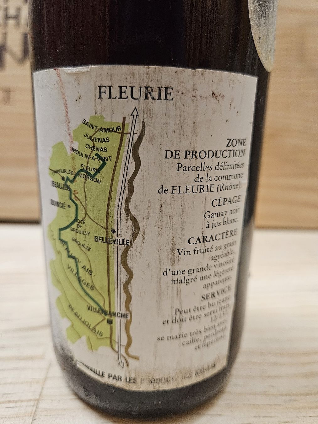 Vino: Fleurie 1982 - Cuvée Selectionnee  – Nuovo e nell'imballaggio originale da Zofingen venduto da WouterSamwel 2
