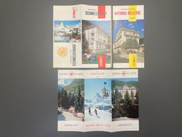 Lot 3 Hotel-Prospekte St. Moritz Engadin