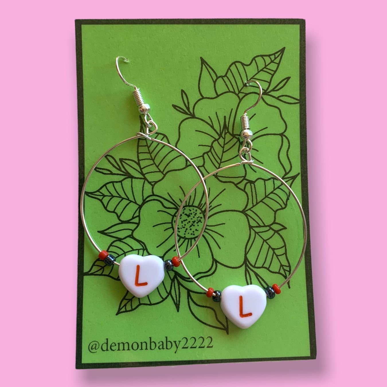 Orecchini pendenti & Orecchini a lobo: "L <3" earrings – Nuovo (secondo la descrizione) da Basel venduto da demonbaby2222 2