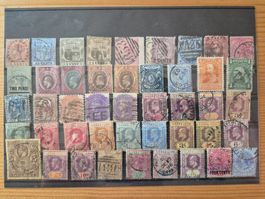 Briefmarken weltweit auf Karte P3 Zustand gemäss Bilder