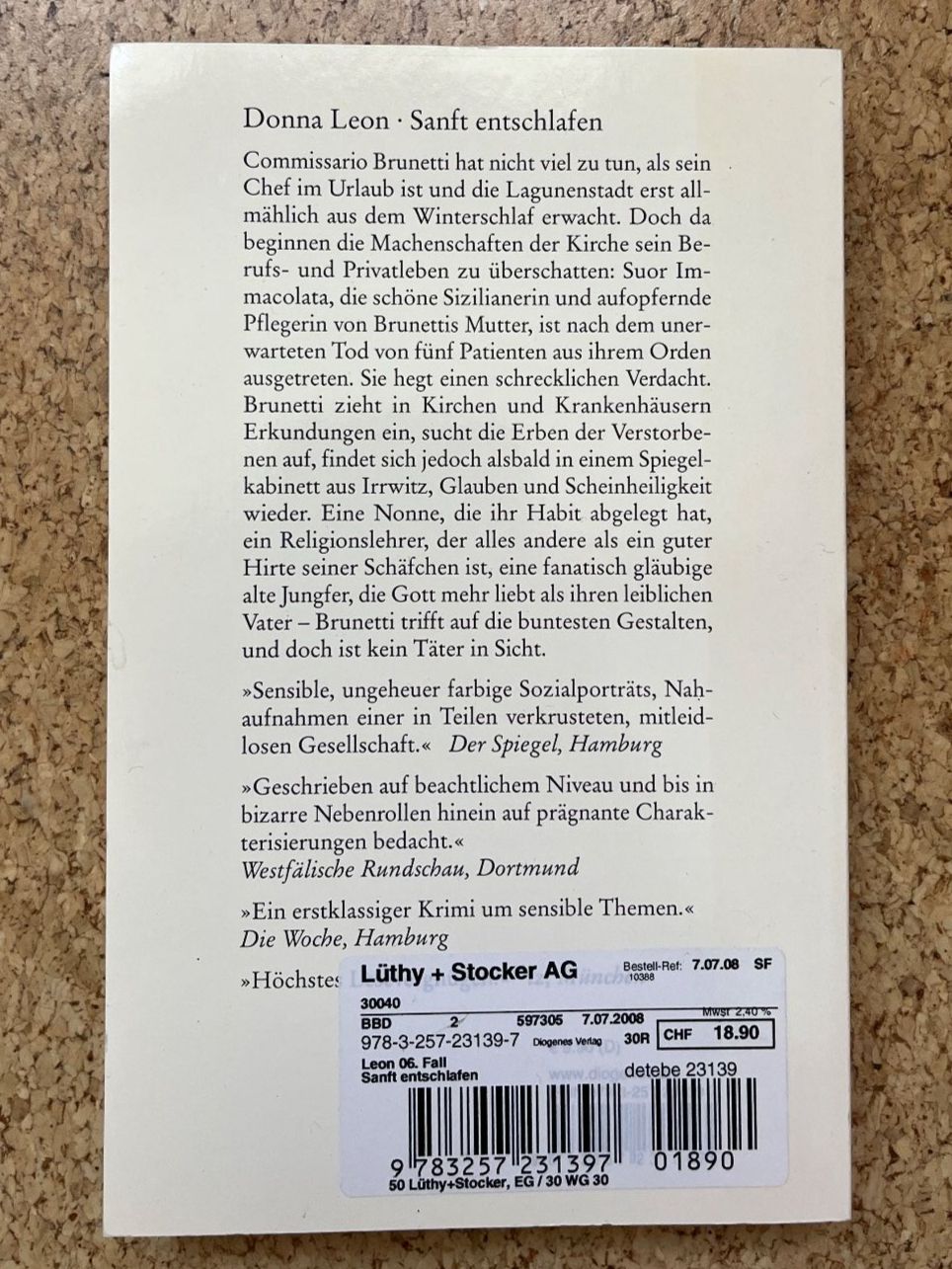 Libri: Bücherpaket - 5x Buch von Donna Leon – Usato da Grosswangen venduto da Vita500 2
