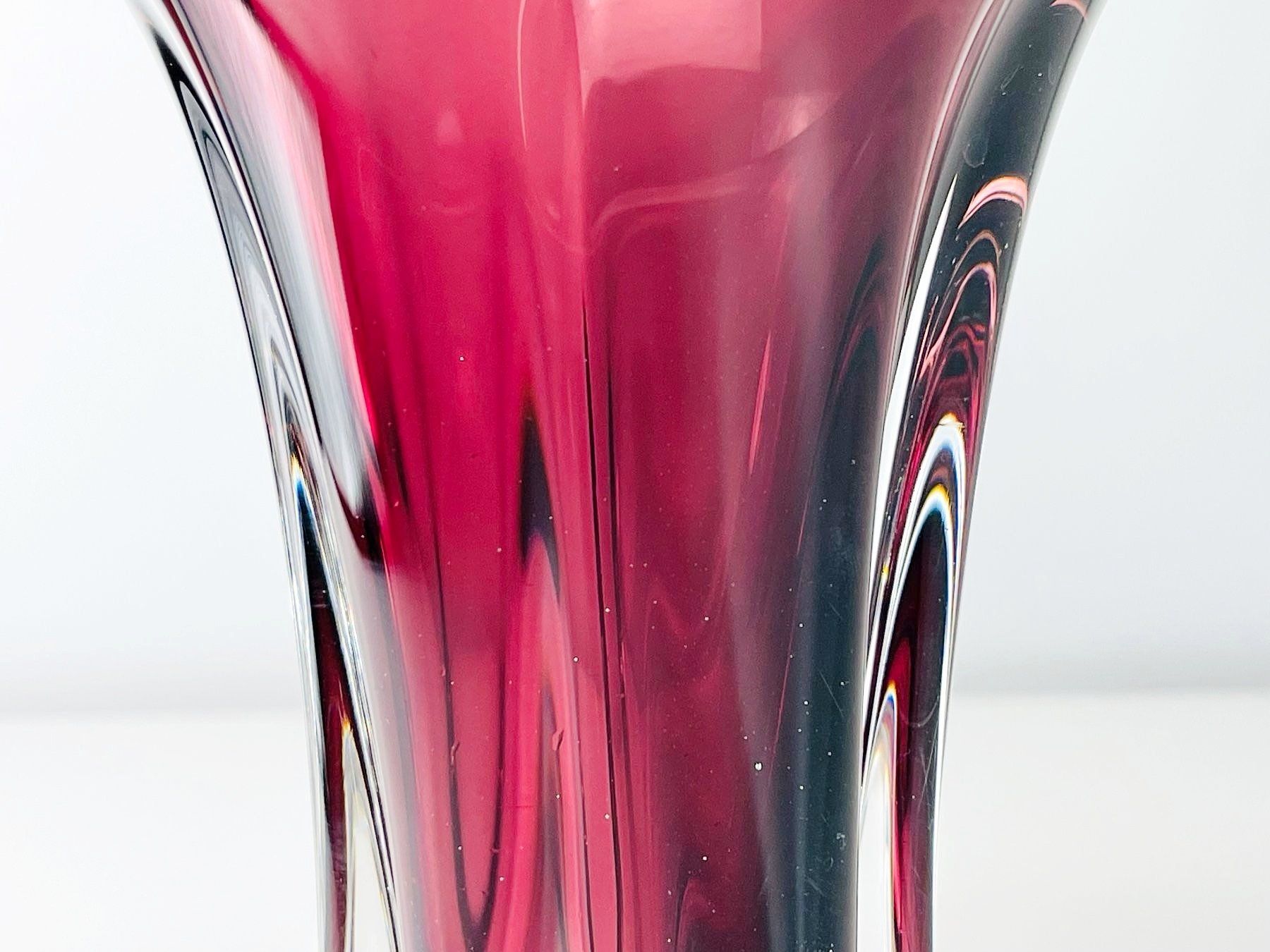Vasen & Gefässe: Vintage Sommerso Glas Vase - Murano oder Böhmen, ca. 1960er – Gebraucht aus Zürich von Arche_Brockenhaus 5