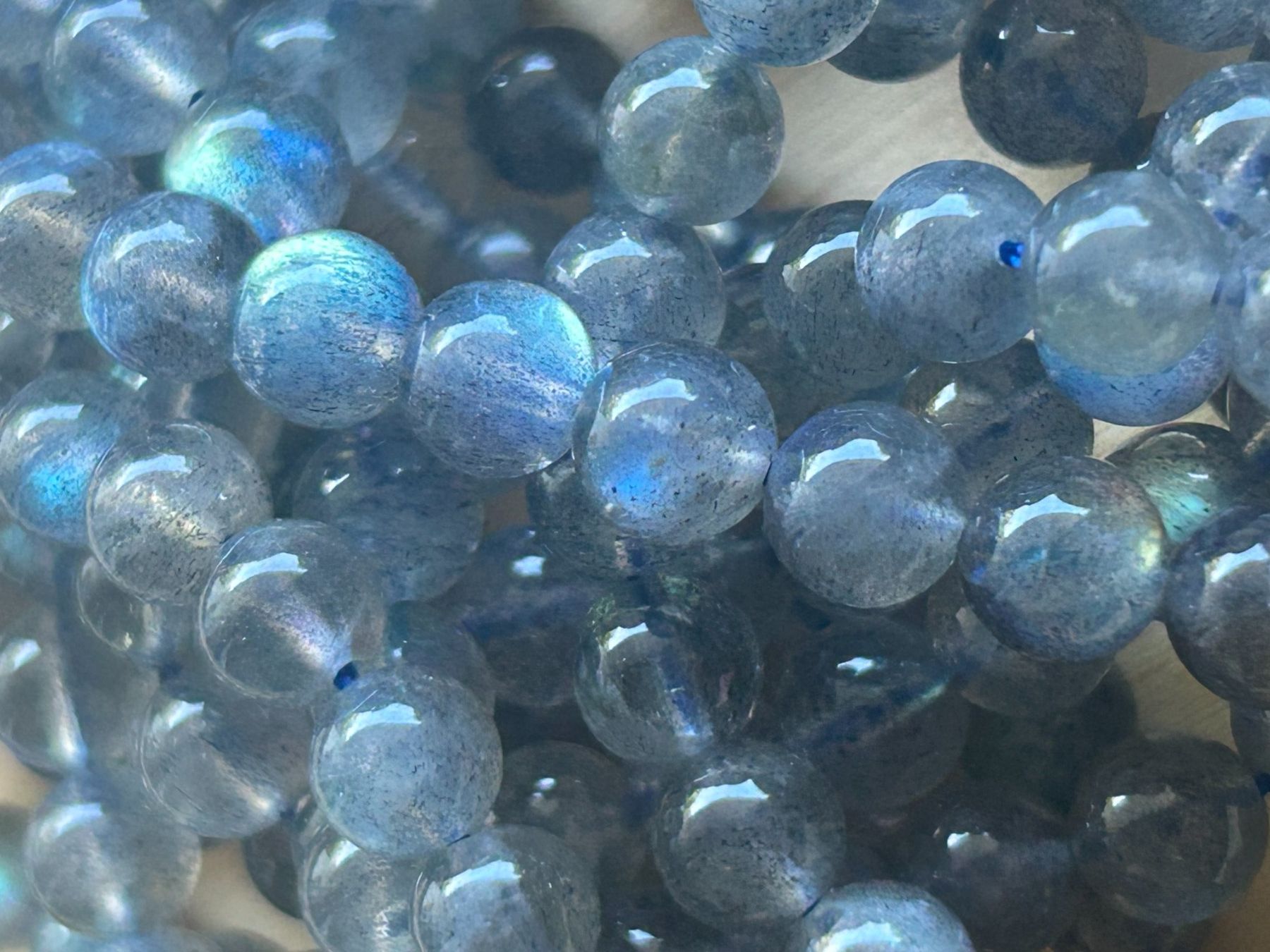 Minerali & Pietre curative: Strang echte Labradorite top level beads 6 mm – Nuovo e nell'imballaggio originale da Niederrohrdorf venduto da Ytobi 3