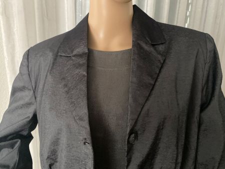 Einzigartiges Blazer-Twin-Set mit schönem Seidenglanz, Gr.42