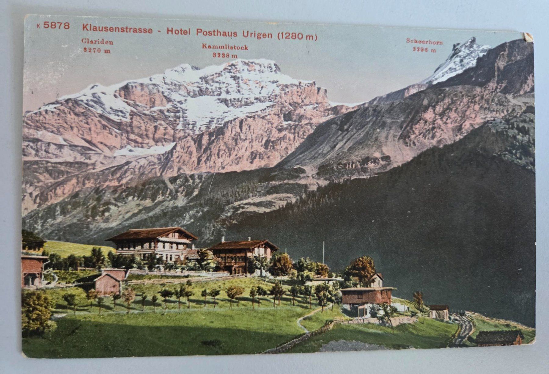 Cartes postales: Ansichtskarte Klausenstrasse - Hotel Posthaus Urigen 1917 – D'occasion à Luzern par Kartenansicht