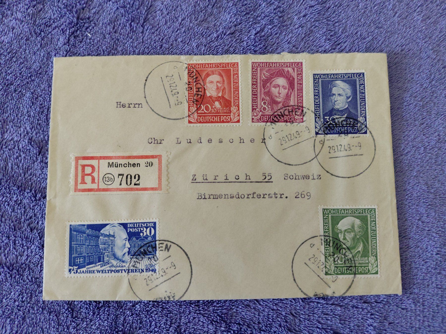Tutti i francobolli: Schöne Ganzsache BRD  1949 – Usato da Horw venduto da Onurb008