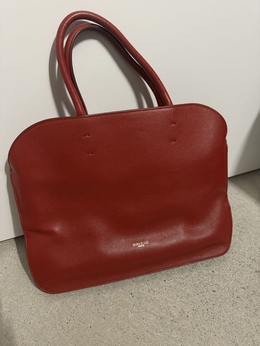 Nina Ricci Borse da donna: Rote Ledertasche Nina Ricci Paris – Usato da Zürich venduto da Chanelle07 1