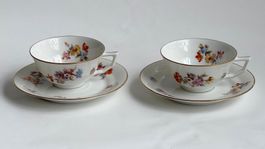MOKKATASSEN*LANGENTHAL*GOLDRAND*RAR*Set*4-tlg*20-30 er.*****