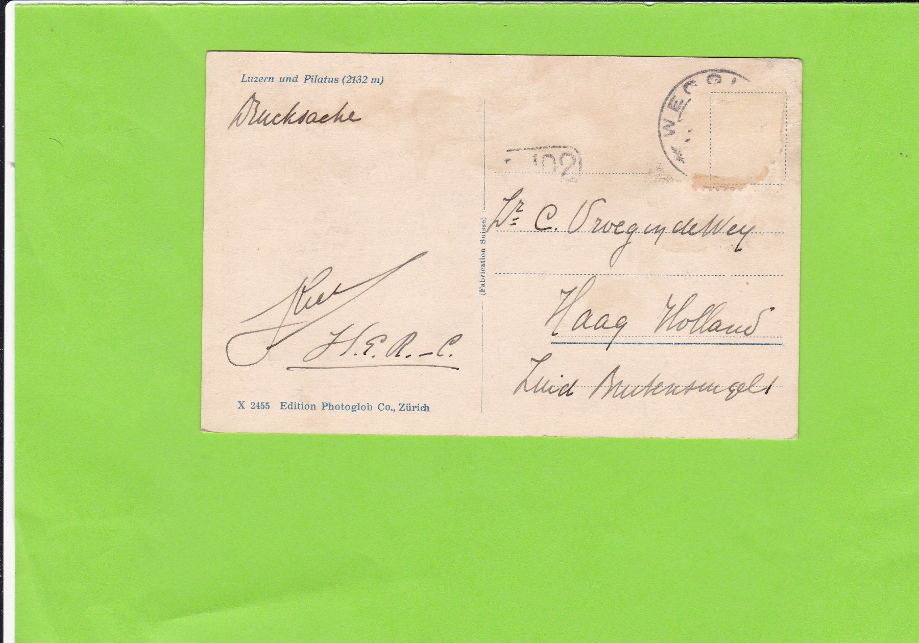 Cartoline postali: Luzern und Pilatus – Usato da St. Peterzell venduto da neckertal 1
