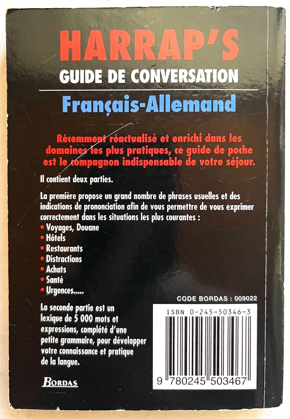 Libri: Harrap’s guide de conversation Français-Allemand – Usato da Renan BE venduto da johncactus 1