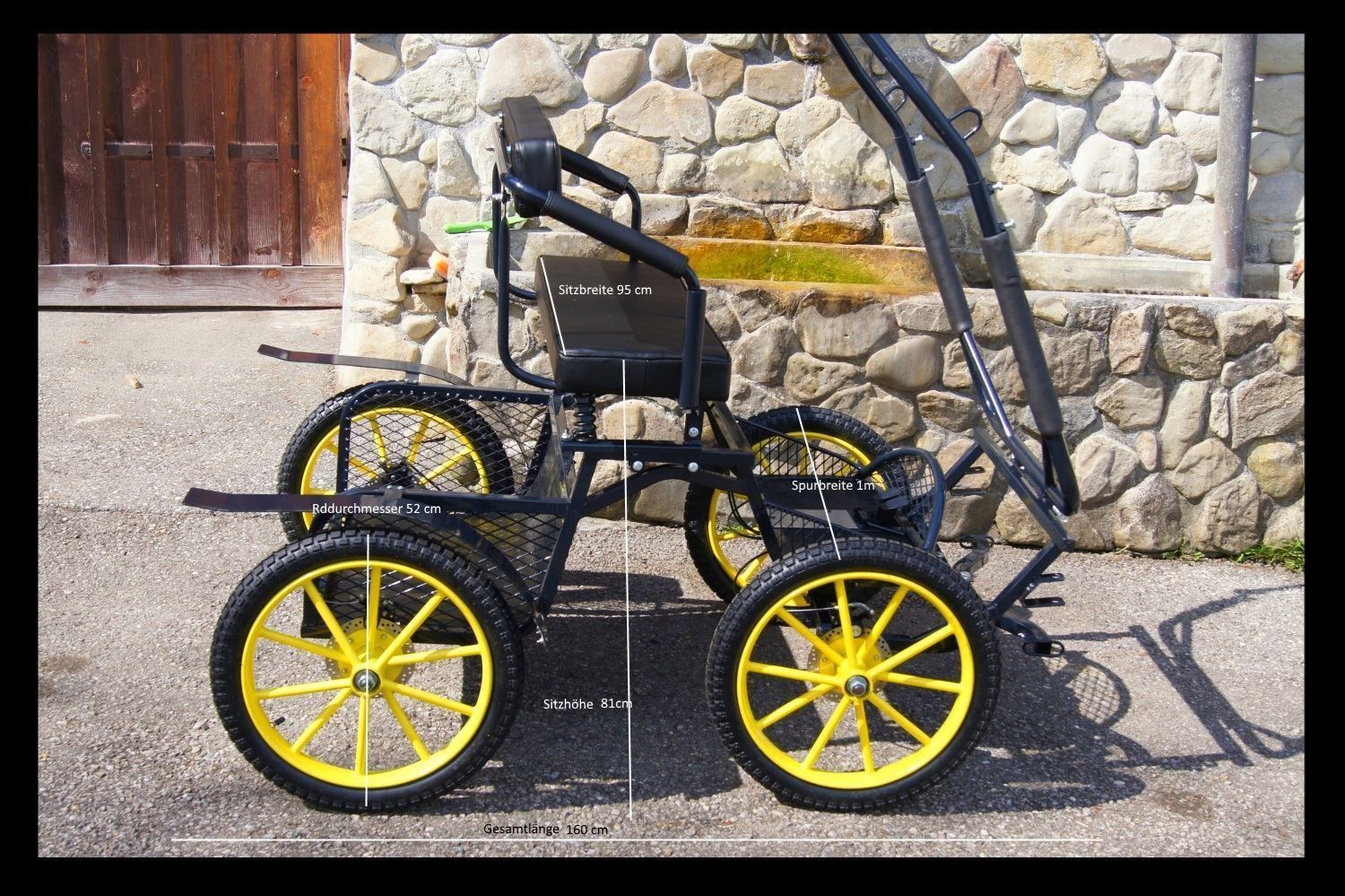 Carrozze: Kutsche für Minishettys, Shetty – Nuovo e nell'imballaggio originale da Hinterforst venduto da Elfrasty