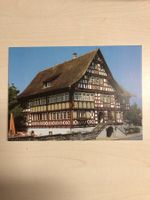 Postkarte Häberlihuus Oberaach 1984 abgebrannt
