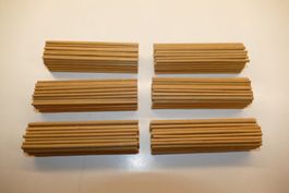 Spur 0 Ladegut: 6xStapel mit echt Holz Bäumen