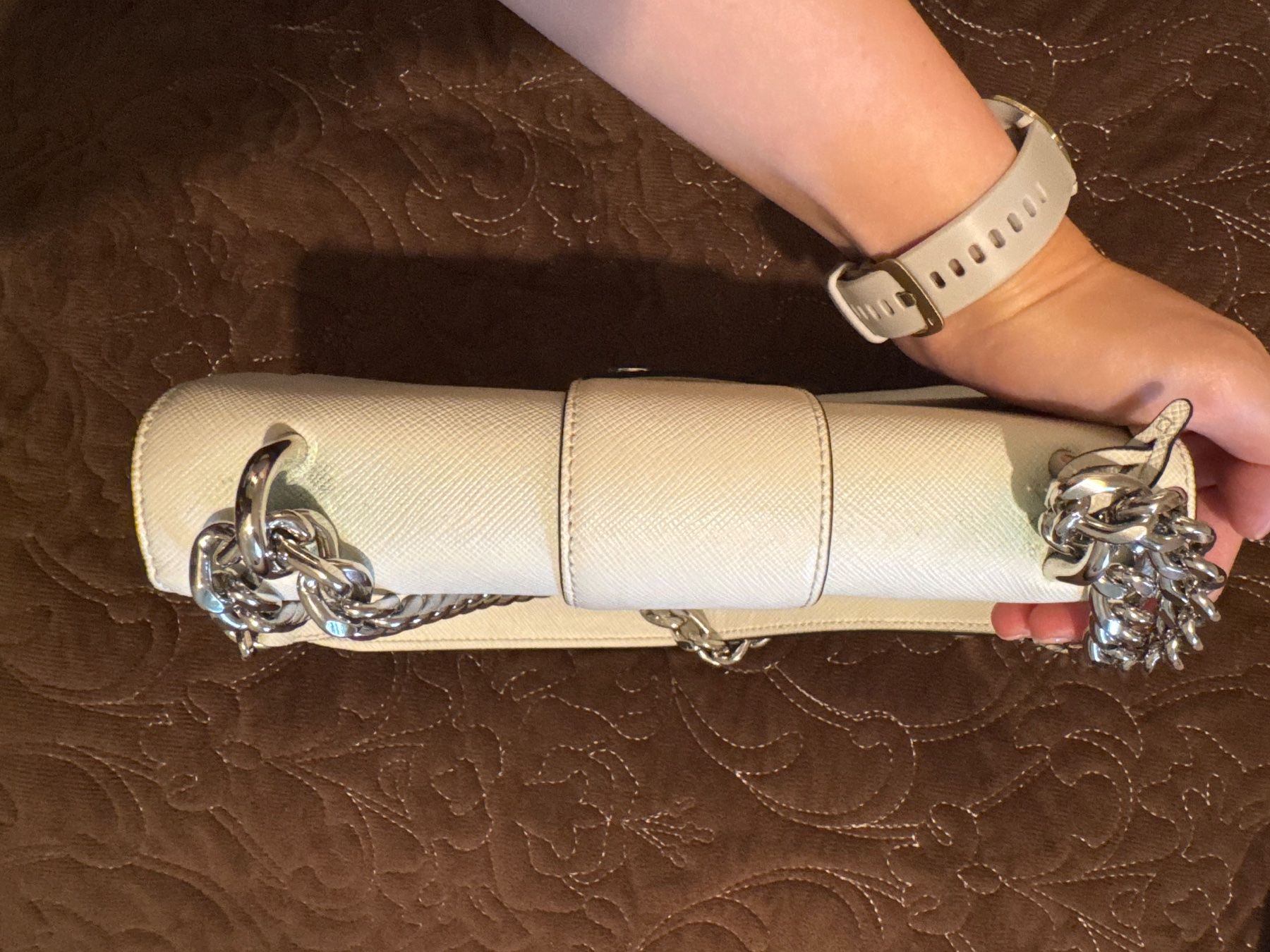 Prada Borse: Prada White Saffiano Leather Bag with Receipt – Usato da Neuchatel venduto da Mia_G 9