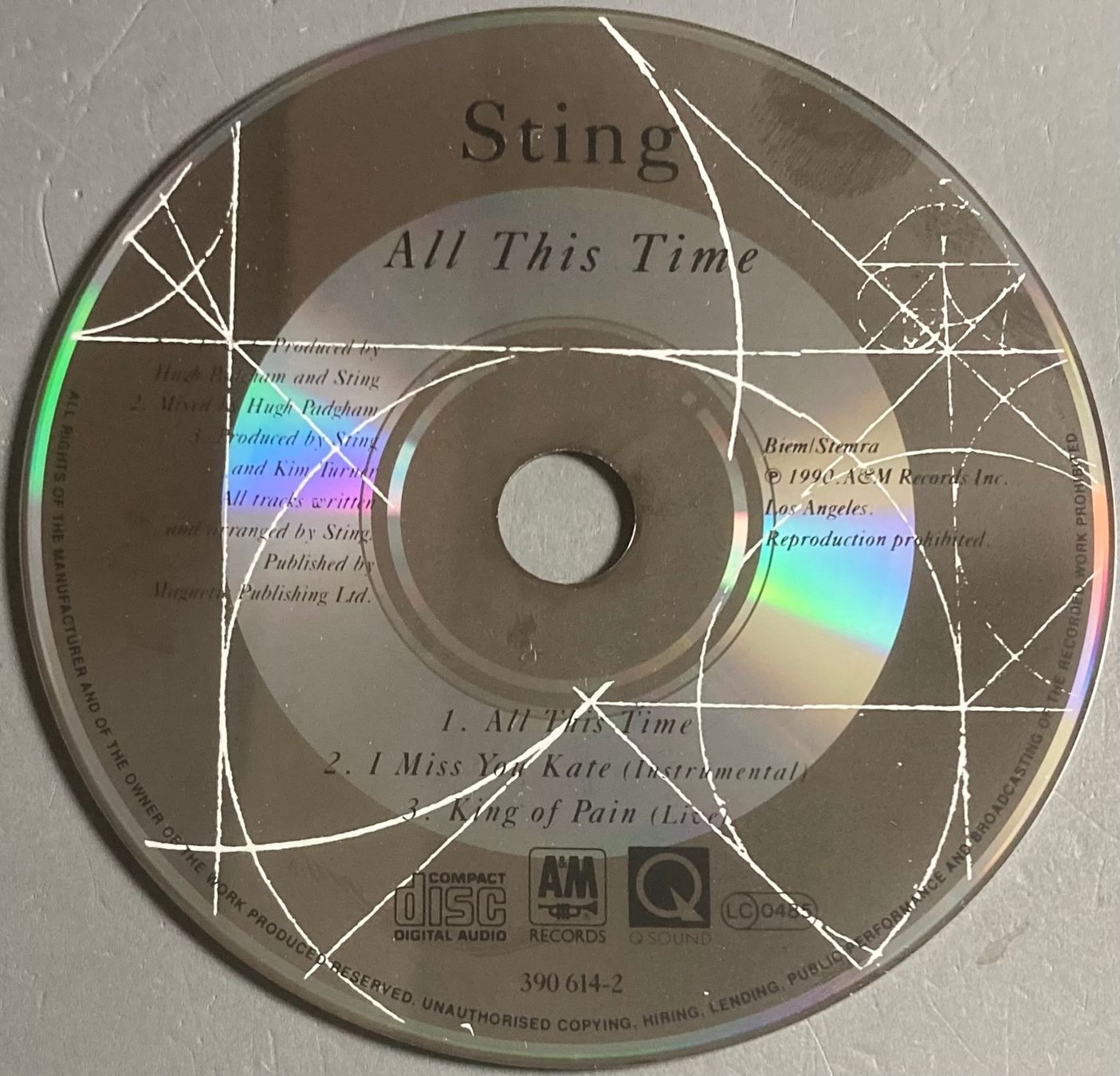 CD: THE POLICE / STING - ALL THIS TIME – Usato da Poliez-Pittet venduto da Newtown-Records 1