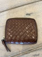 Porte-monnaie Massimo Dutti cuir tressé
