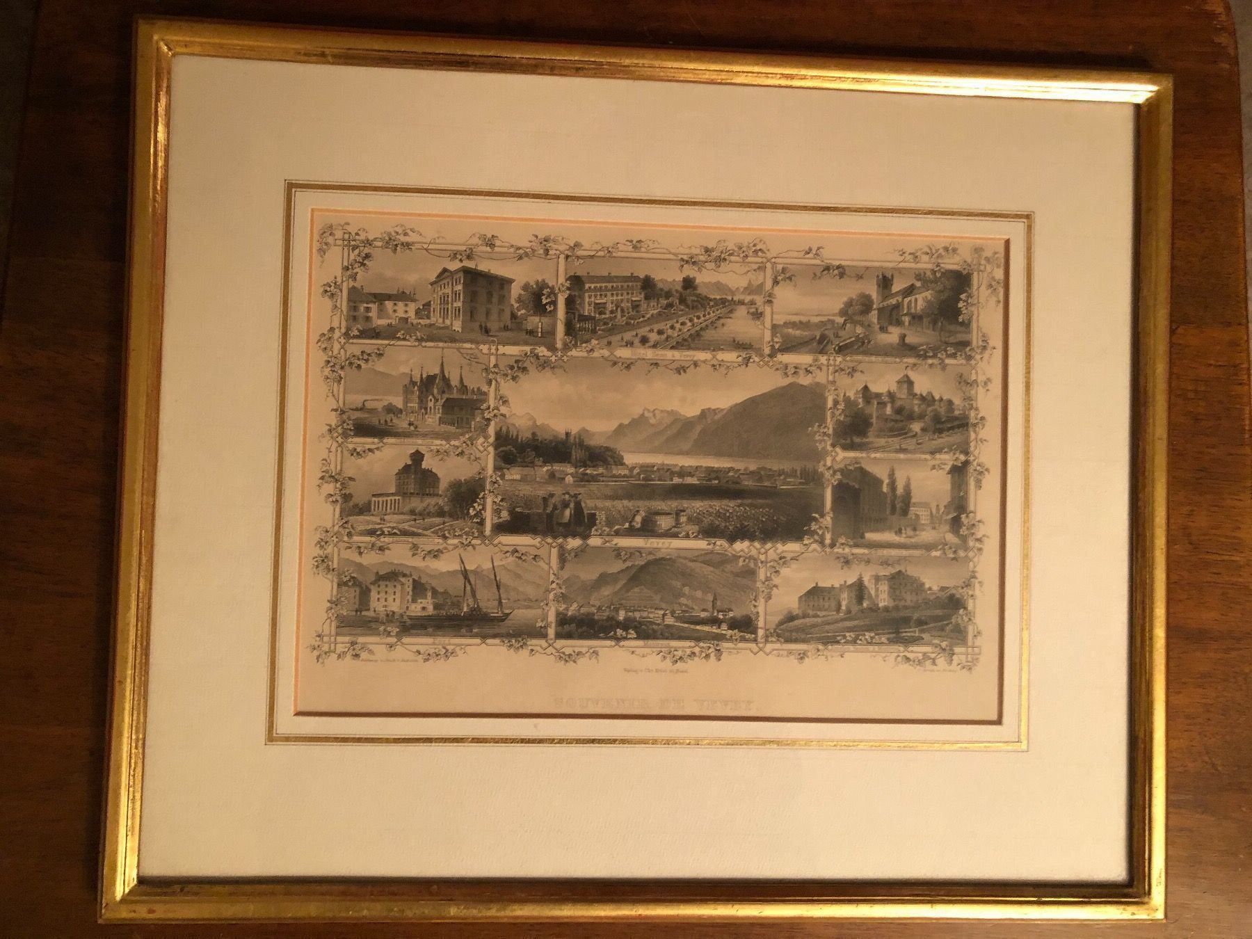 Poster & Bilder: Souvenir de Vevey.Verlag Chr.Krüsi,Basel – Gebraucht aus Wald ZH von mlnt