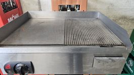 Profi Elektrogrillplatte mit Glatt- und Rillenflächesuper.
