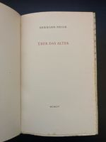 Hermann Hesse (handsigniert): Über das Alter
