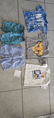 Kinder Sommerkleiderpaket Gr. 92 – 6 Teile (T-Shirts & Short