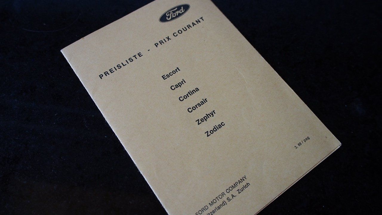 Ford Documenti: Ford Preisliste 3.1969 – Usato da Zofingen venduto da sosalinos01
