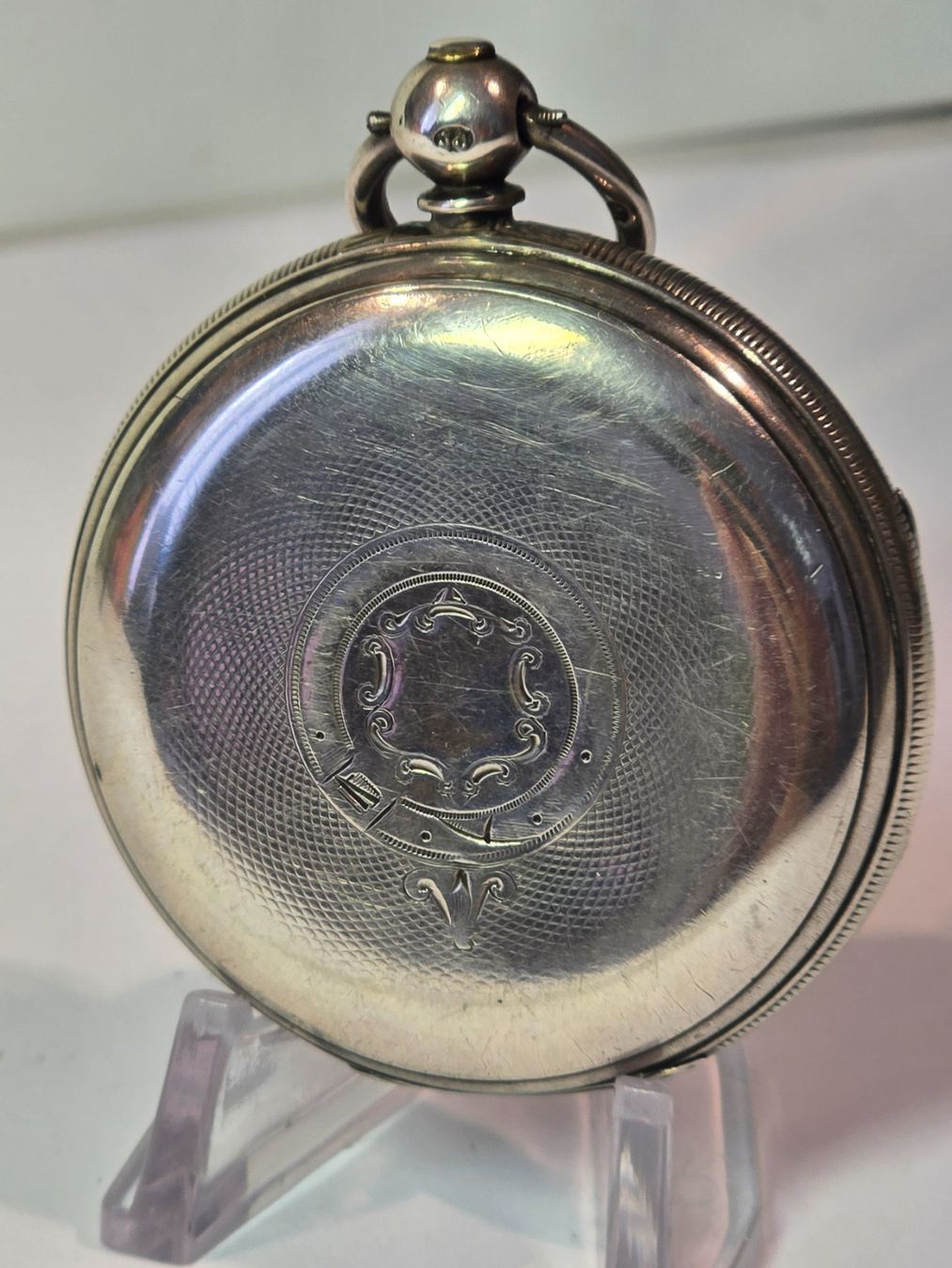 Orologi: Englische Spindeltaschenuhr in Silber – Usato da Ennetbürgen venduto da 50shafali53 1