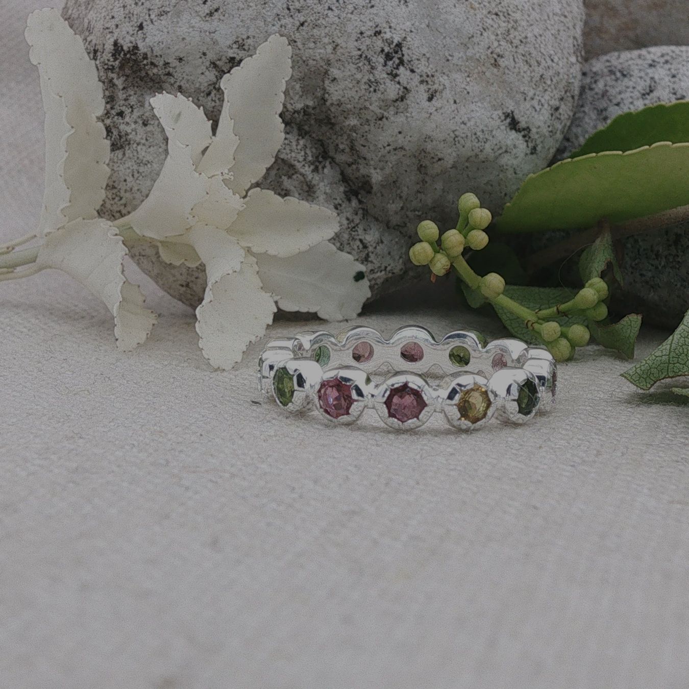 Olga Ribler Anelli: Turmalin Ring - Sterling Silber 925 - Grösse 58 – Nuovo (secondo la descrizione) da Luzern venduto da Schmuckoutlet 3