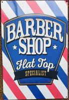 Blechschild Barbershop