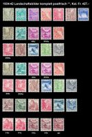 1934-48 Landschaftbilder y, z postfrisch **, Kat. Fr. 427.-