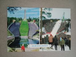 AK Norwegen Holmenkollen Skisprung Schanze Sommer Winter