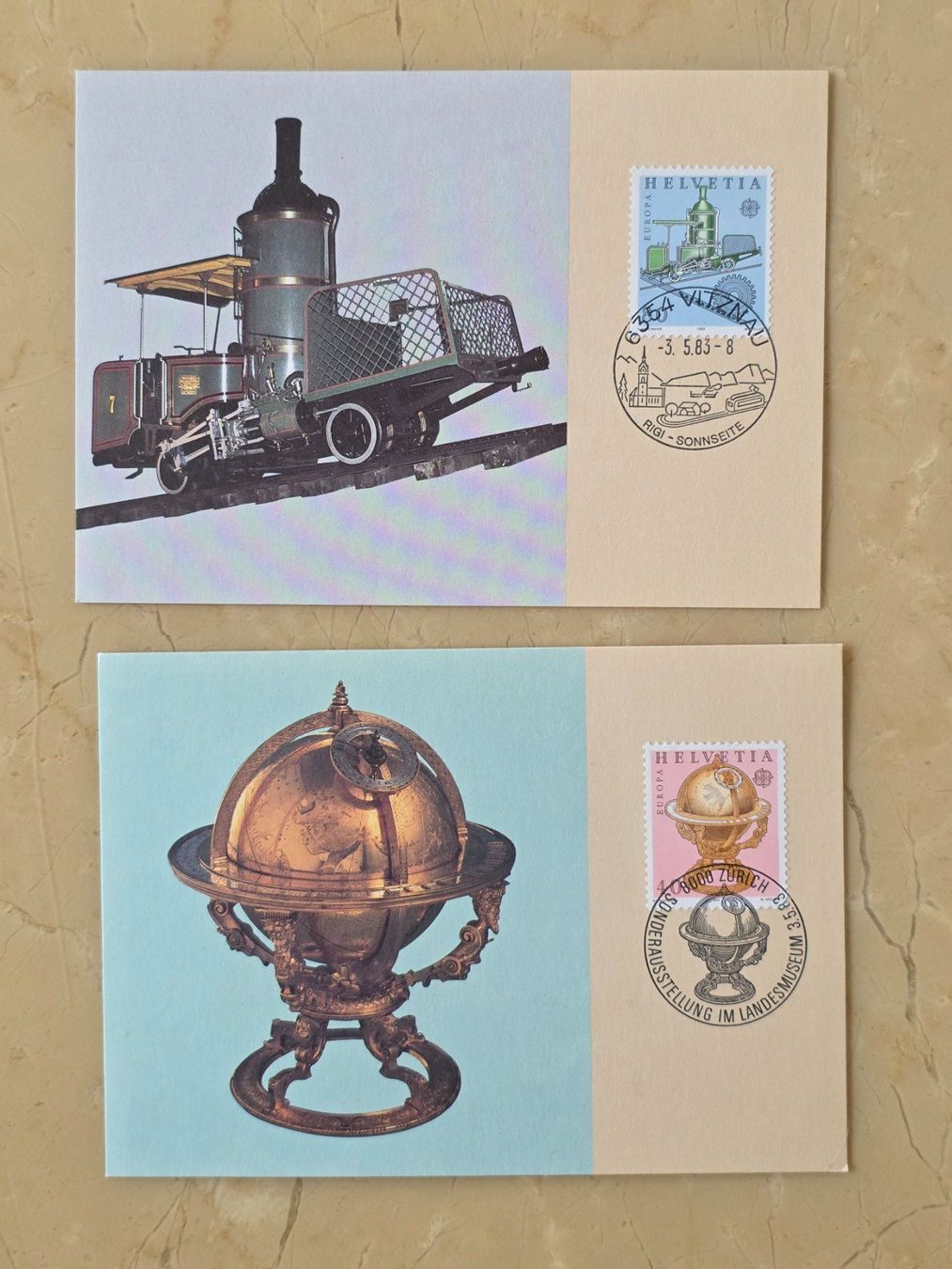 Tutti i francobolli: 8 Ersttagsbriefe FDC + 2 Maximumkarten Schweiz, Jahr 1983 – Usato da Feusisberg venduto da ajjcrf44 4