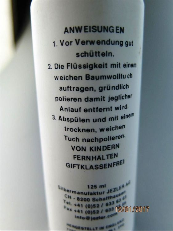 Prodotti di pulizia: Jezler Politurschaum Creme Anlaufschutz – Nuovo e nell'imballaggio originale da Oberdorf venduto da uhren-schmuck-ritter 2