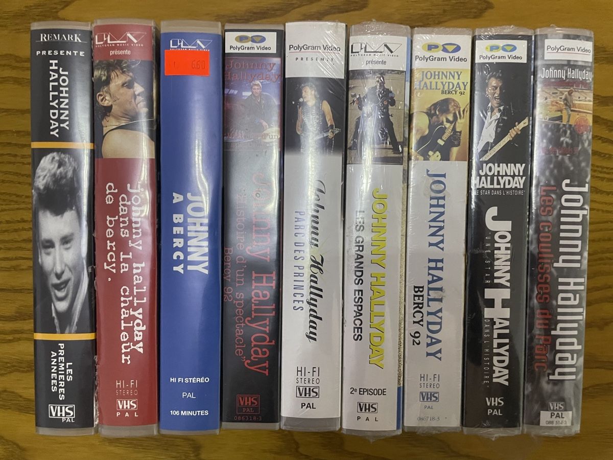 Tutti i VHS: JOHNNY HALLYDAY : Collection VHS vidéo | NEW – Nuovo (secondo la descrizione) da Denges venduto da Ricautomotive 2