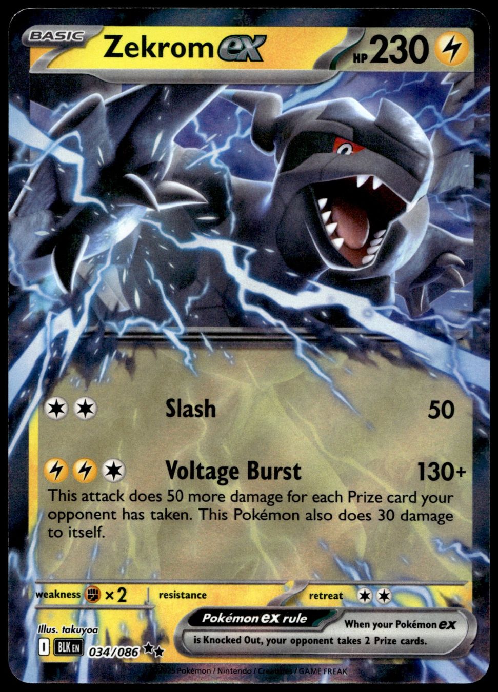 Pokémon Carte collezionabili: Zekrom EX #034 BLK Pokémon Holo Double Rare – Nuovo (secondo la descrizione) da Uster venduto da Madame_Cards