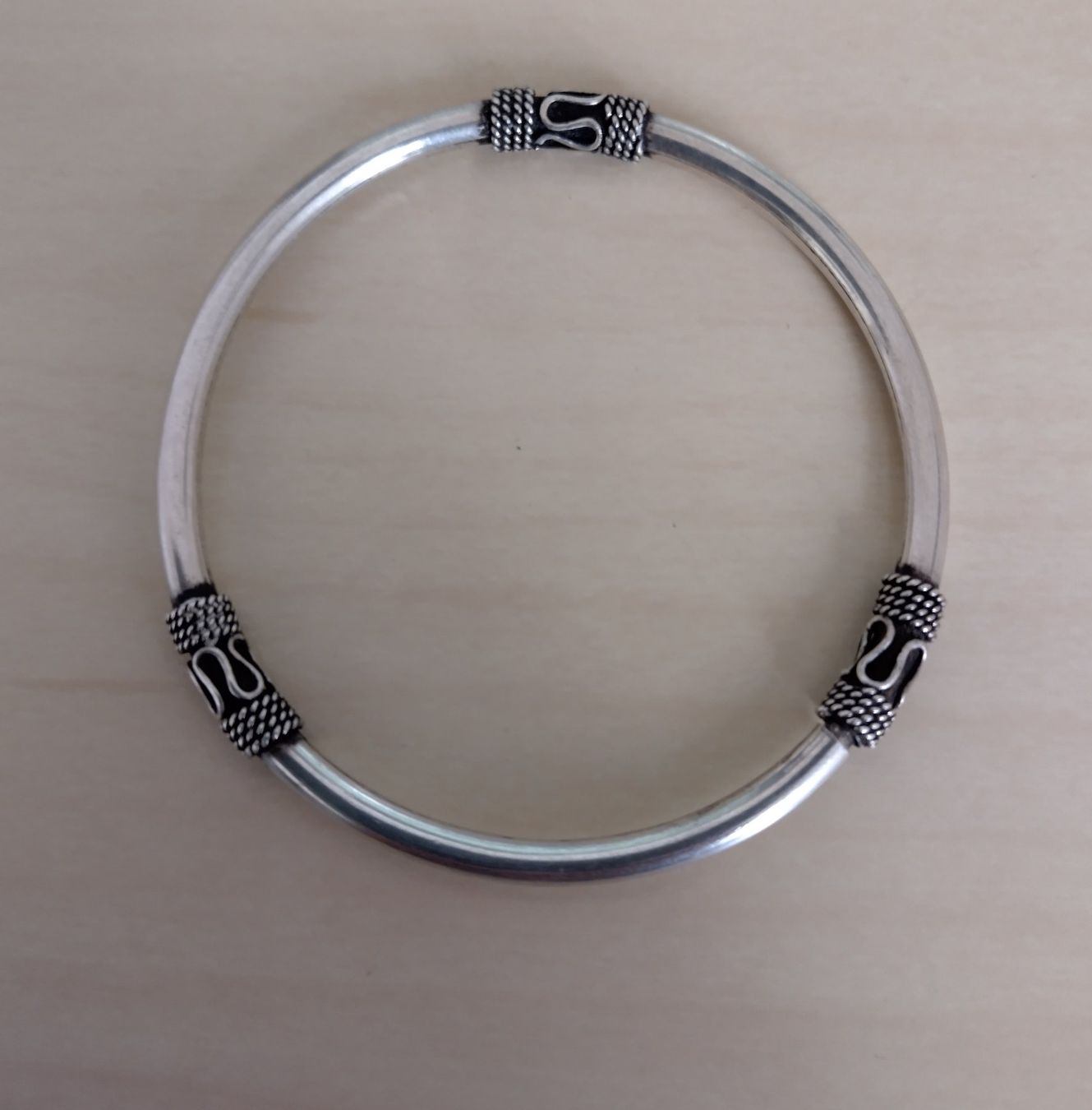 Armbänder & -reifen: ARMREIF ARMBAND SILBER 925 , ETHNO DESIGN – Gebraucht aus Romanshorn von Glitzer-Paradies