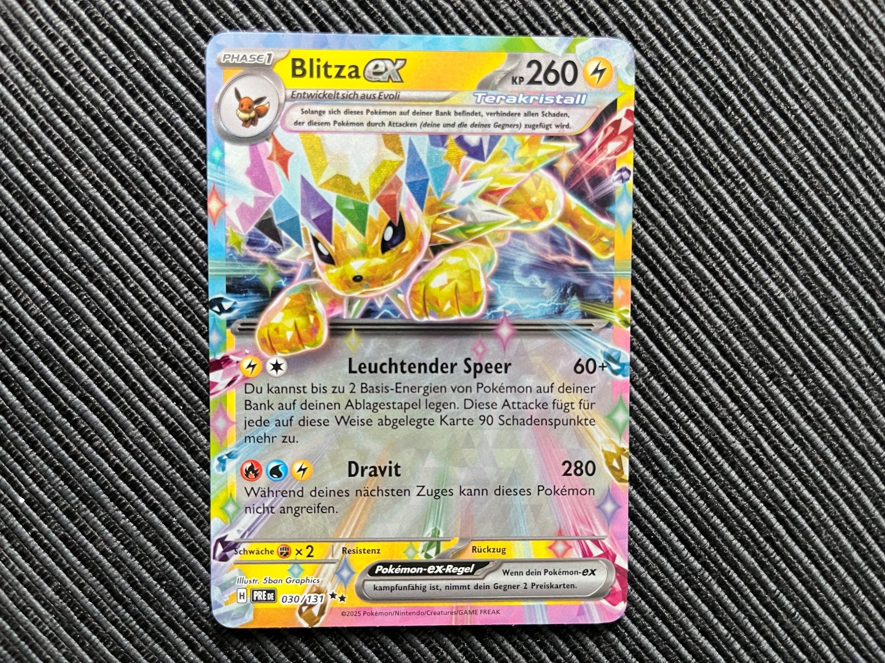 Pokémon Carte collezionabili: Pokemon Blitza EX Prismatic Evolutions near Mint – Nuovo (secondo la descrizione) da Wabern venduto da Collectfun