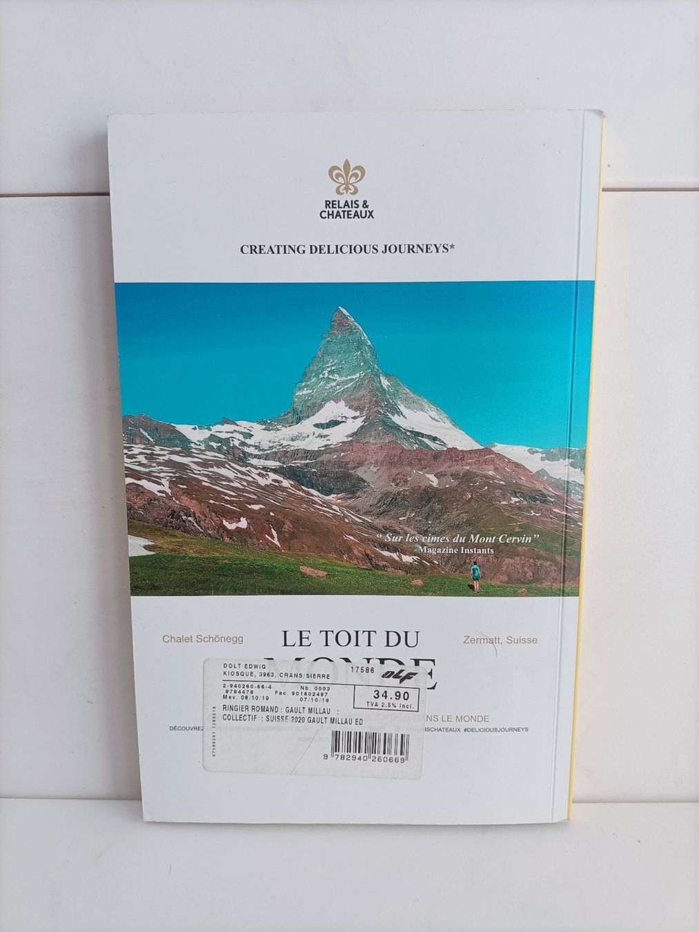 Libri: Gault&Millau 2020 Guide Suisse édition  romande / Axel Sprin – Usato da crans montana venduto da AB3963 1