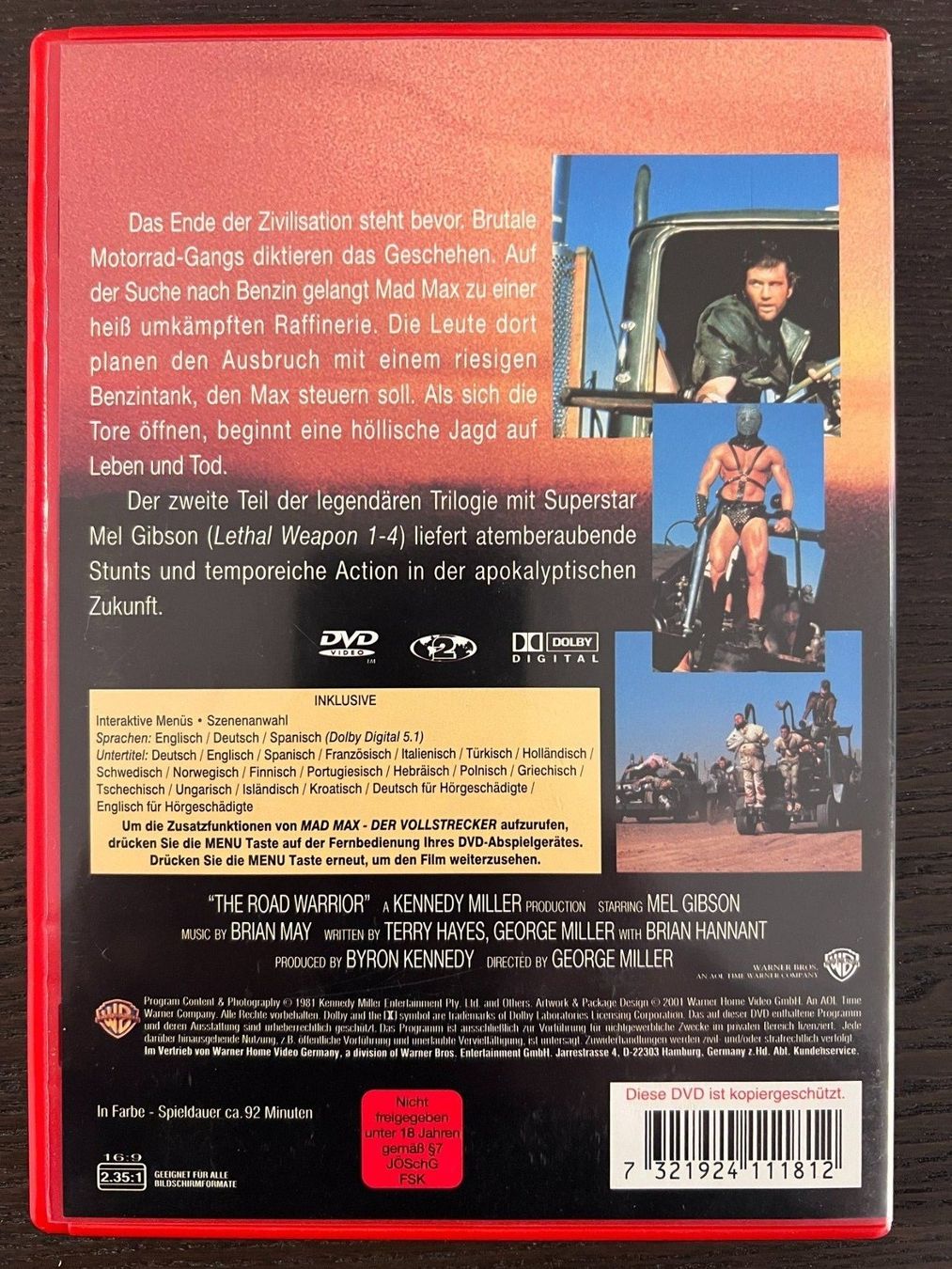 Tutti i DVDs: Mad Max 2 - Der Vollstrecker – Usato da Zürich venduto da FilmFreunde 1