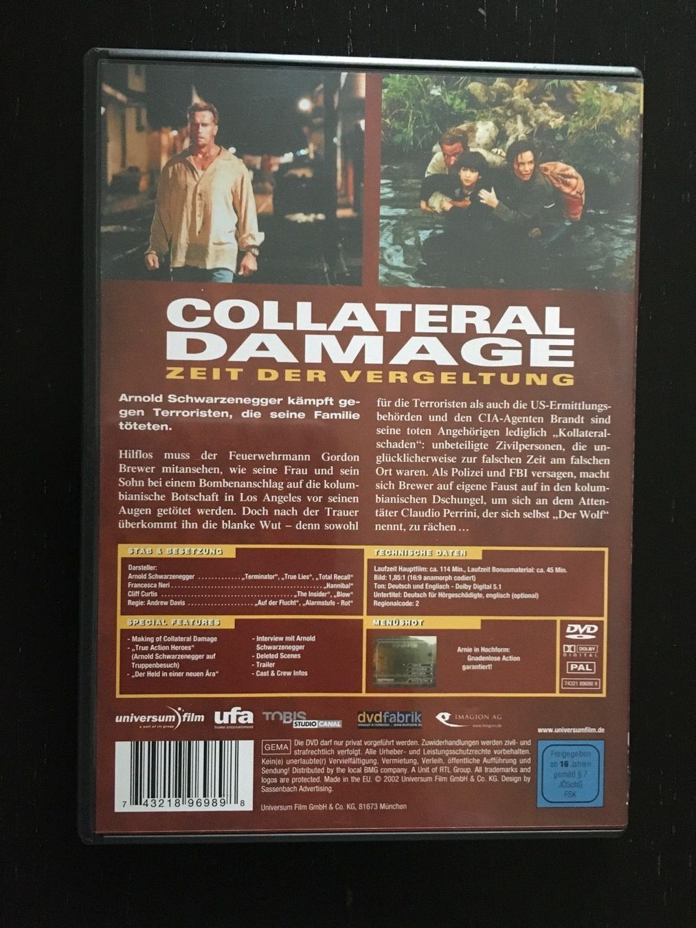 Tutti i DVDs: DVD Collateral Damage – Usato da Regensdorf venduto da scheissspiel 1