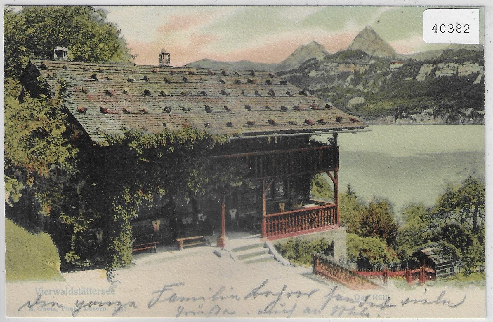 Ansichtskarten: Vierwaldstättersee - Das Rütli - Litho – Gebraucht aus Ettingen von Kartenplanet
