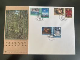 2000 / Uno Onu UN / NY Genf Wien / 1x Grosses FDC + 3x FDC